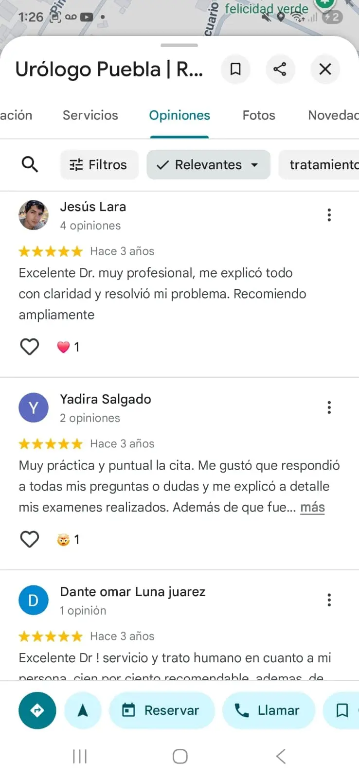 testimonios de pacientes